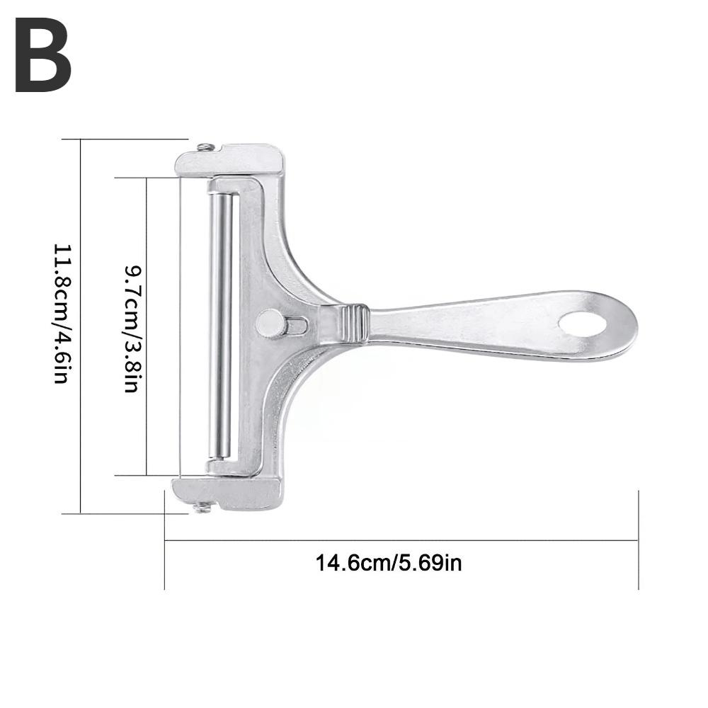Stainless Steel Wire Cheese Slicer Cheese Planer Tool  Adjustable Thickness Cutter Soft Semi-Hard Hard Cheeses Kitchen Cook Tool