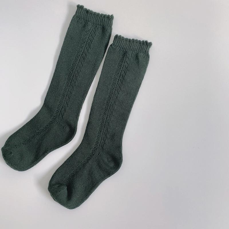 Baby Socks Knee High Long Infant Cotton Linen Sock Hollow Girls Boy Spring Summer Leg Warmer Children Princess Kids Sockken
