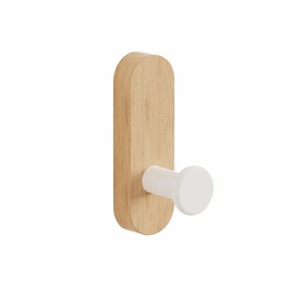 Mehrzweck Holz Wandhaken im nordischen Stil Selbstklebend Platzsparend Montierte Haken Bohrfrei Schlüsselhalter Heimaufbewahrung Verwendung