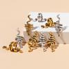 10pcs Alloy Snake Dreadlock Decor Hair Ring Hair Accessories Hair Braid Rings Clips Dread Locks Hair Braiding Metal Decoration