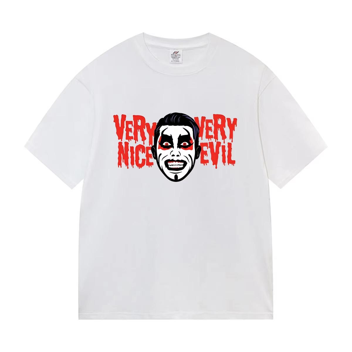 Danhausen Very Nice Very Evil Принт Футболка Мужская Винтажная Мода Хлопок Короткий Рукав Футболки Хип-Хоп S