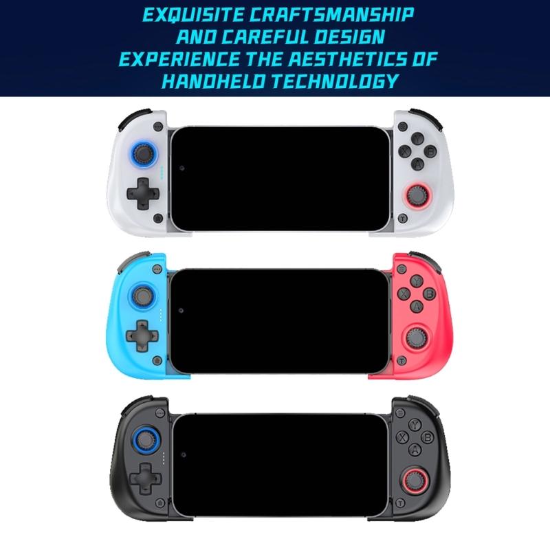 Stretchable Game Controller Wireless Charging Hall Effect Joystick Bluetooth-compatible Phone Gamepad with Cooling Fan