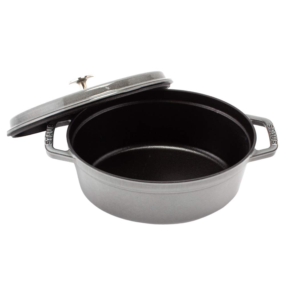 Staub Pico Cocotte Oval 23cm Graphite Gray 1102318 Two Handed Pot Enamel Pot Oval Brater Graphite Gray Pico Cocotte Stylish Pot Cookware Kitchen