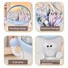 Cute Cartoon Desktop Pen Holder Large Capacity Portable Organizer for Students Office Multi-Function Stationery Storage Box for Pens Markers Scissors