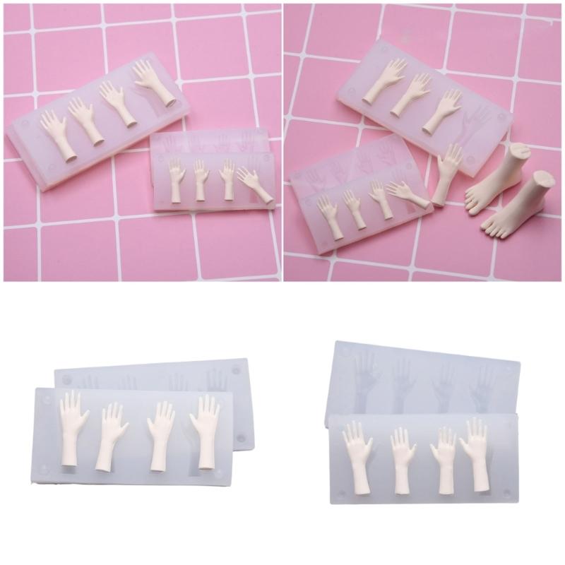 Versatile Hand Mould Proportional Designs Silicone Material for Resin Clay Creative Projects and Gift