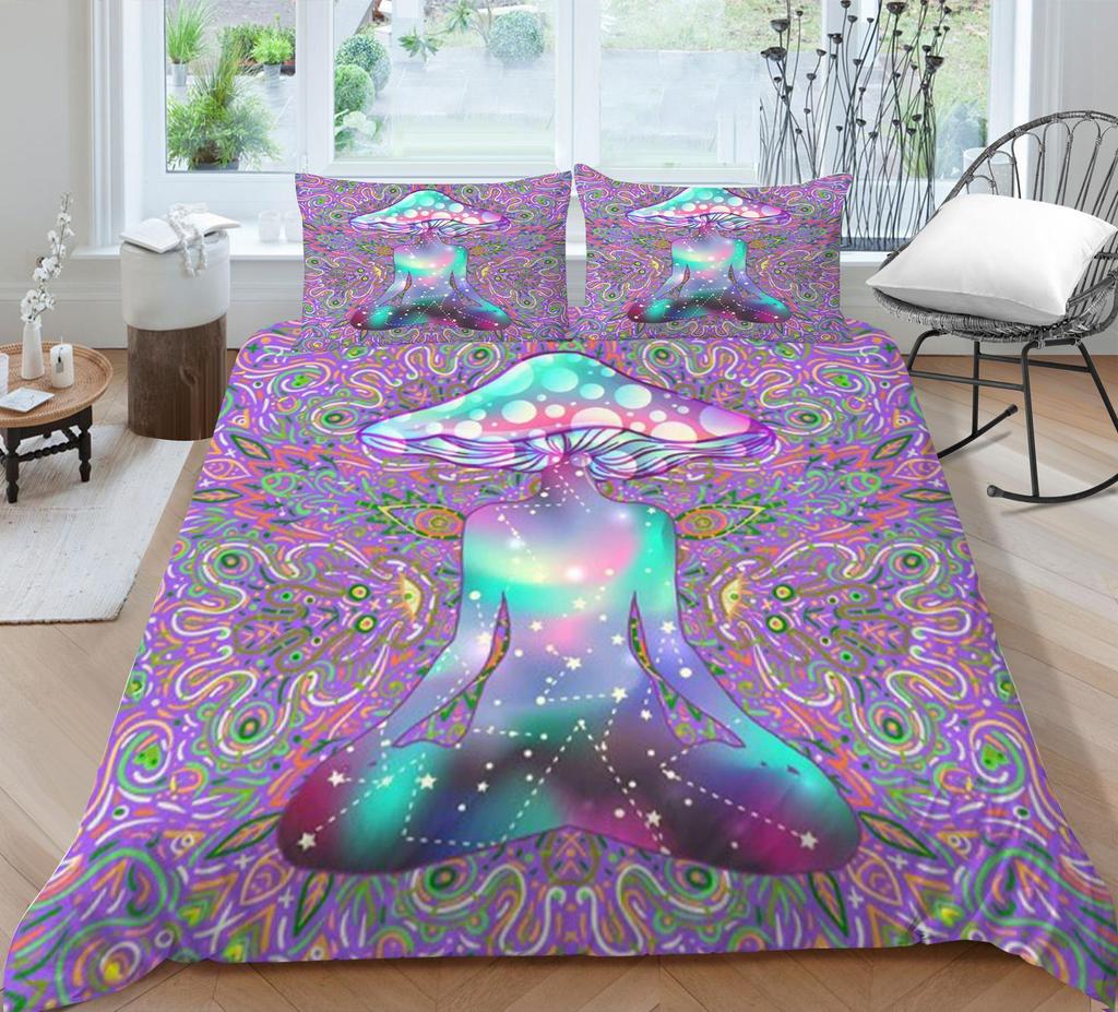 Home Bed Decor Bedding Sets Soft Breathable Bedspreads 3D Bohemia Printing Duvet Cover Pillowcase Bedclothes