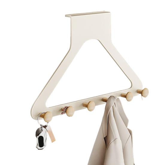 Hanger Rack Heavy Duty Coats Hats Scarves Coat Hanger Organizer Damage-Free Installation