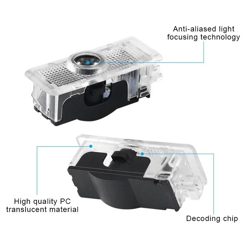 Car Sticker 2Pieces Car Door Light Logo Laser Projector Ghost Shadow Welcome Light For Mercedes Benz CLA C117 C207 AMG CLS C218