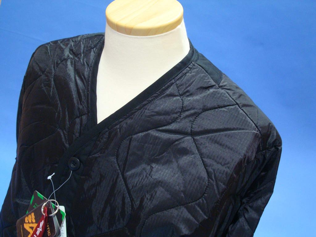 Alpha Industries Quilted Liner Size M M-65 Jacket, 2065, Men's, Black,