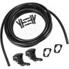 Front Windshield Washer Hose Kit Fit for Cadillac CTS with 3 Meter Washer Fluid Hose 12 Pcs Hose Connectors - Pack of 15 Black Replacement