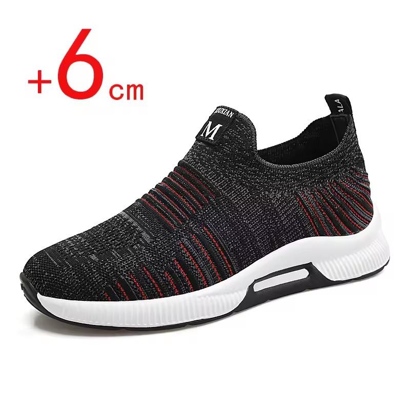 

Sneakers Men Elevator Shoes Height Increase Insoles 5CM Man Mesh Sports Shoes Hidden Heels Inside Height Increased Men Shoes 37