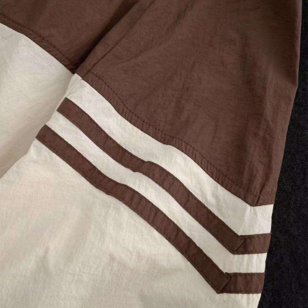 Loose Jackets Men Patchwork Windbreaker Coats Tracksuit Spring Autumn Cardigan  Autumn