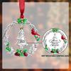 Christmas Tree Ornament Metal Silver Hanging Rotatable Design Charm Holiday Decorative Pendant Gift Keepsake (2025)