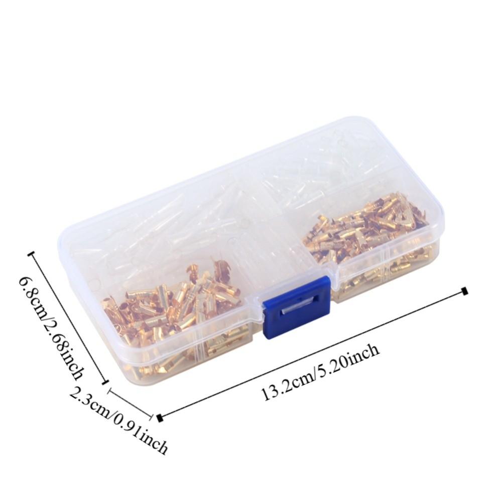 240Pcs 3.5mm Size Bullet Connectors Terminal Male & Female with Insulation Cover Crimp Terminals Gold Wire Terminals