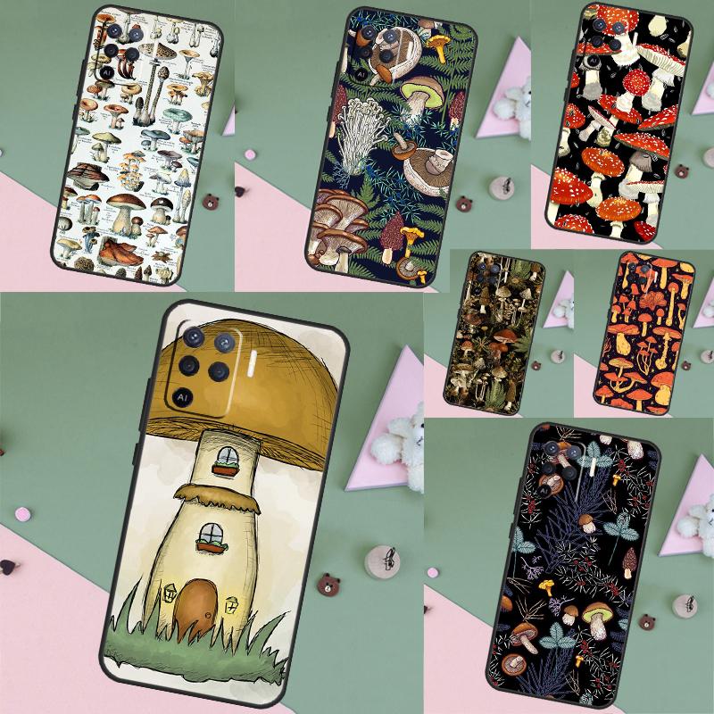 Mushroom Forest For OPPO A96 A76 A16 A5 A6 Pro A15 A17 A57 A18 A38 A58 A78 A98 A54 A74 A94 A40 A60 A80 Case