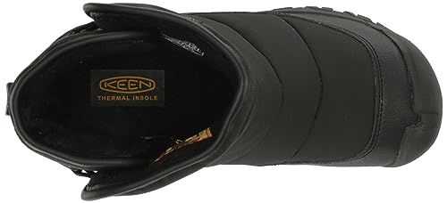 KEEN PUFFRIDER WP Kids' Boots, Black/Steel Grey