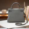 Inner Seam Top Layer Cowhide Togo Leather Bag With Double Shoulder Straps (H09-2528KL)