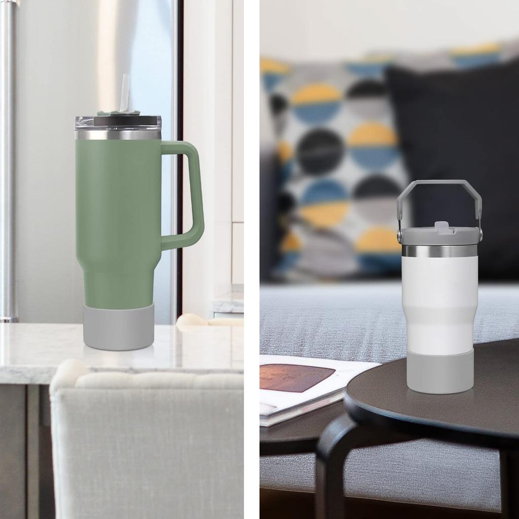 2 Pieces Of 7.5cm Silicone Solid Color All-match Fashion Environmental  Space Cup Bottom