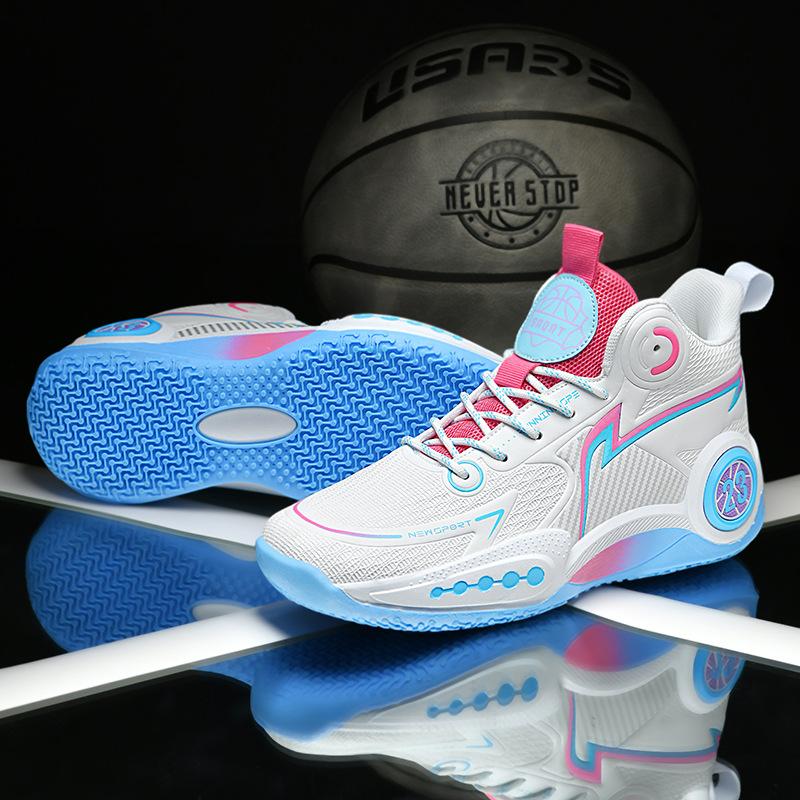 New basketball shoes, boys and girls actual training shoes EVA sole non-slip, wear-resistant and shock-absorbing sports shoes