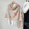 Winter Bohemina Ethnic Floral Viscose Shawl Wrap Lady Thin Scarves Fashion Tassel Pashmina High Quality Foulard Hijab Sjaal