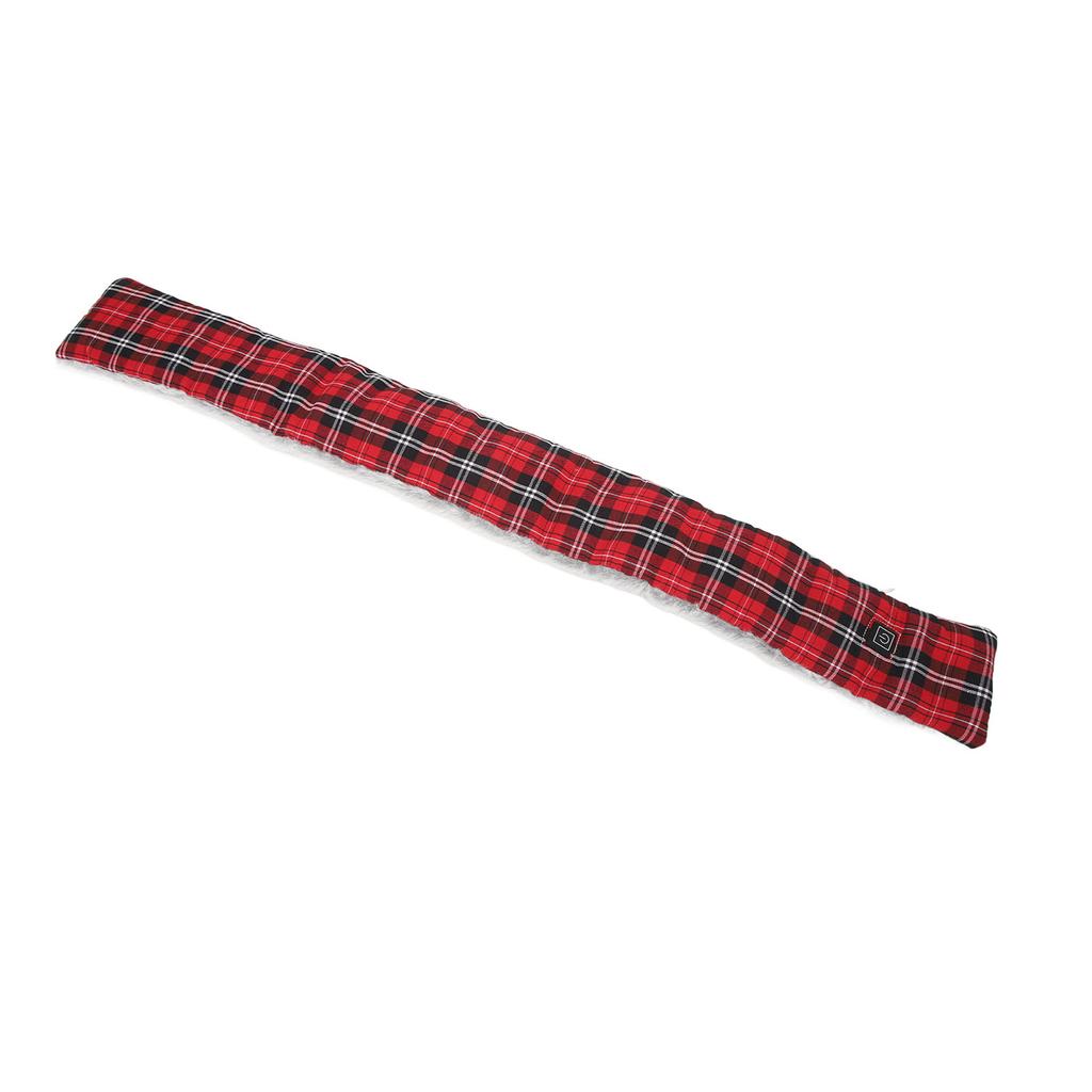 Electric Heating Scarf Stylish Smart Warm Thickened 3 Speeds Temperature Control USB Heated Scarf for Winter Red