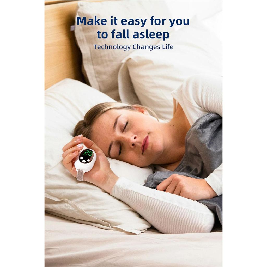 Smart Handheld EMS Pulse Sleep Massager - Portable Insomnia Relief, Stress Reduction & Home Use