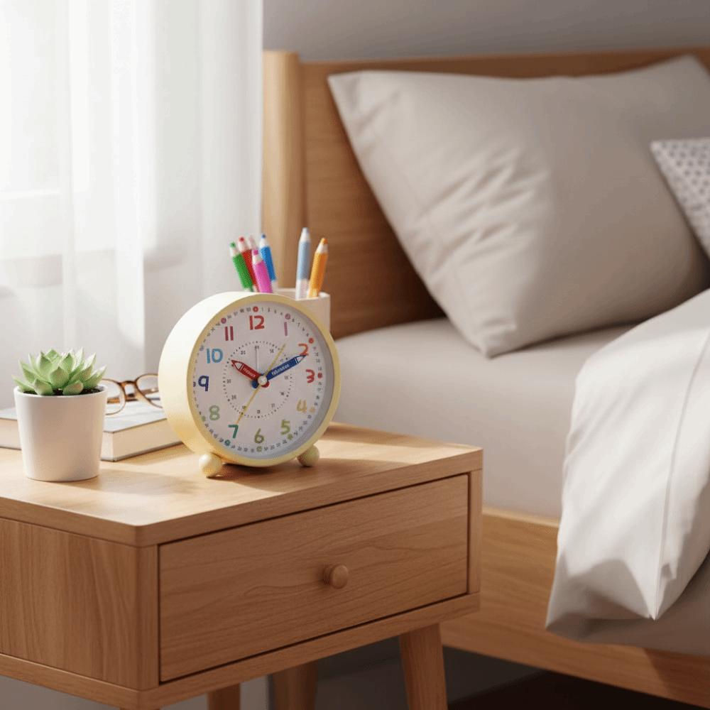 Pencil Design Retro Alarm Clock Portable Desk Clock Children's Alarm Clock  Bedroom Decor