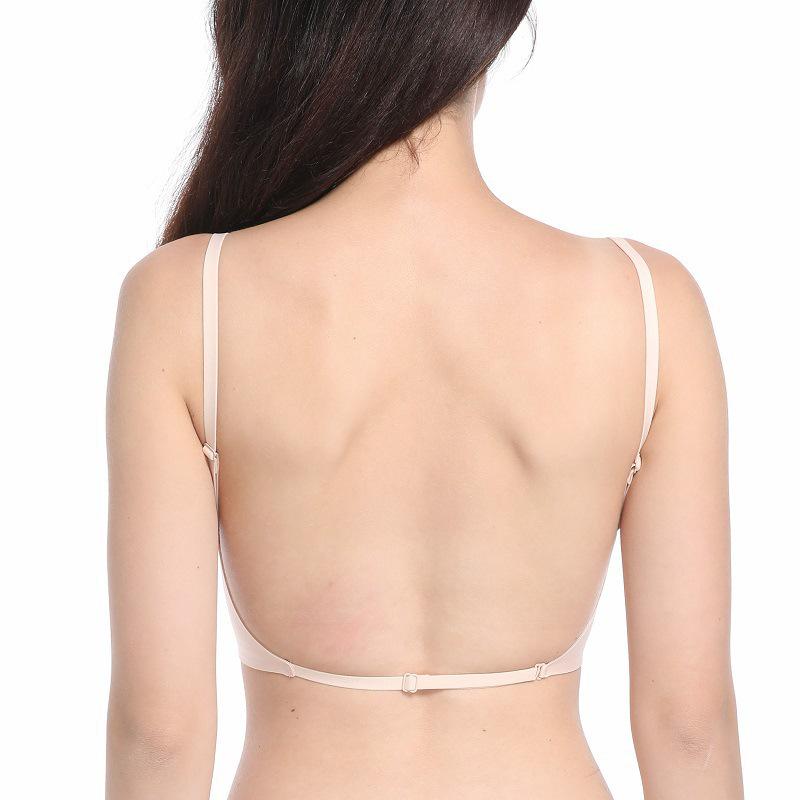 Seamless Sexy Jelly Support Bra - Wire-Free, Large, Cross-Back Design
