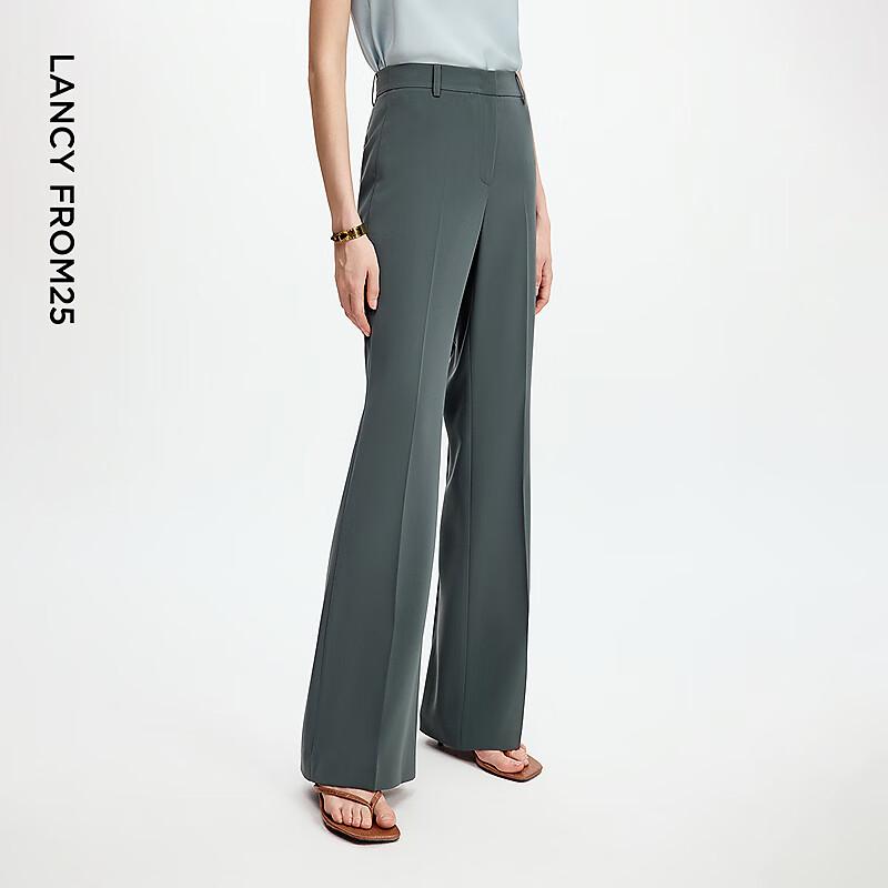 Langzi Retro High-Waist Flared Casual Pants