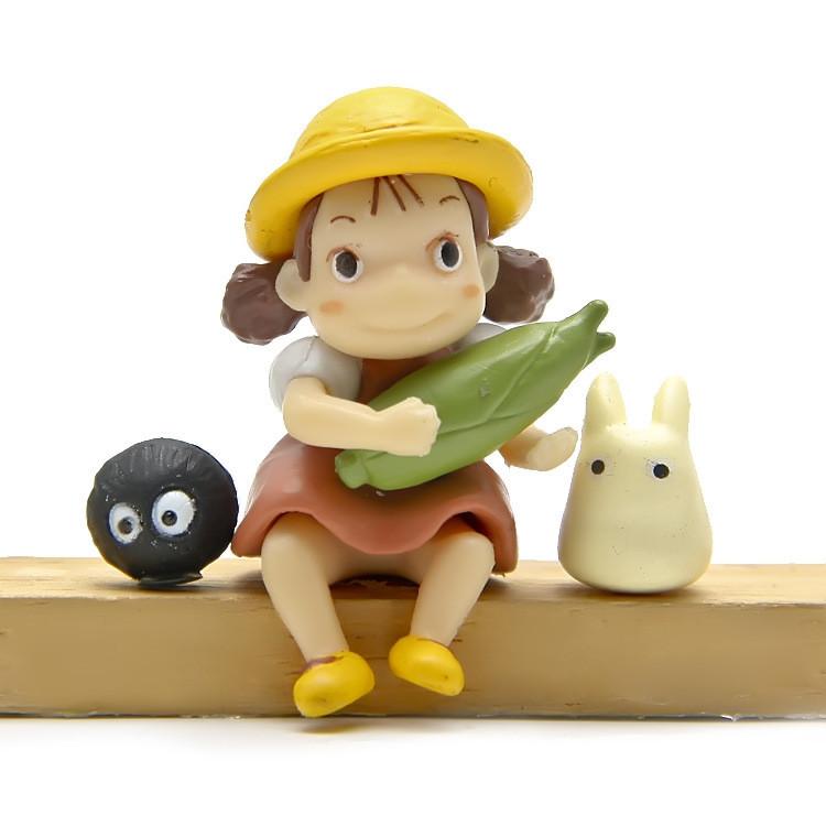 Mein Nachbar Totoro mit Mais Mädchen Katze Mini Modell Ornament Für Geburtstage Und Feiertage