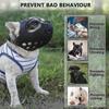 Hundemundstück für kurzschnauzige Hunde, weiches, atmungsaktives Silikon-Bulldoggen-Maulkorb zum Beißen, Kauen, Lecken, ideal für flachgesichtige Hunde weniger