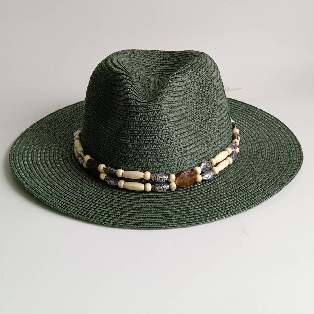 Summer Straw Hat Bohemian Shell Accessories Men and Women Straw Hat Sun Hat Candy Straw Hat Summer Hat  Chapeau