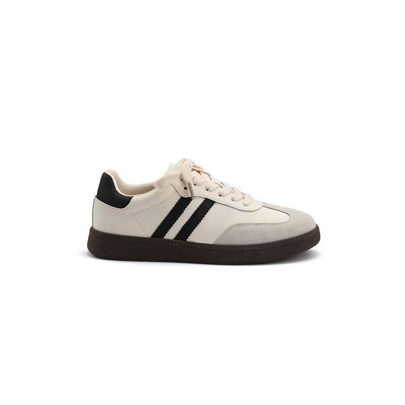 New Retro Color Matching Platform Casual Sports Board Shoes Large Size German Training Shoes In Autumn