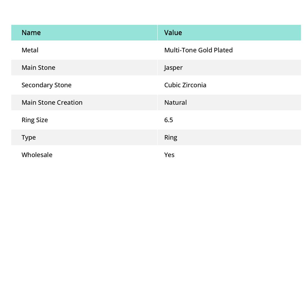 Angelite, Cubic Zirconia Handmade Jewelry Ring Size 6.5 z3d75