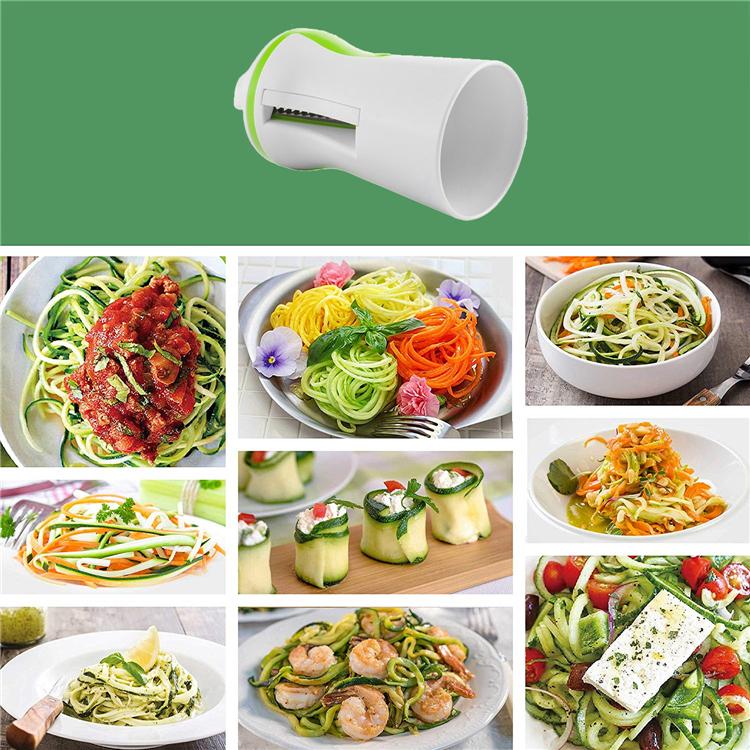 LMETJMA Heavy Duty Spiralizer Zöldségszeletelő Zöldség Spirális Szeletelő Cukkini Tészta Tészta Spagetti Készítő KC0335