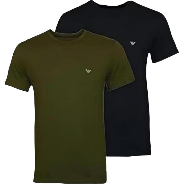 

Emporio Armani Logo Print Cotton Crew Neck Short Sleeve T-Shirt Men Tops EM000391-AF10800-MC106 XXL