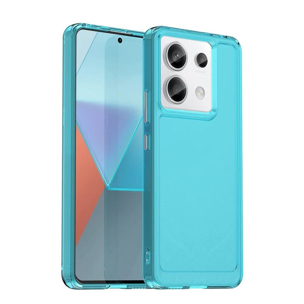KEYSION Transparent Shockproof Case for Redmi Note 13 Pro+ 5G TPU Silicone Phone Cover for Xiaomi POCO X6 Pro 5G