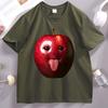 Funy Ai Apple T Shirt Humor Unisex Short Sleeve Round Neck TShirt Unisex Women Pullover Round Neck Loose Printed Tshirt Clothes