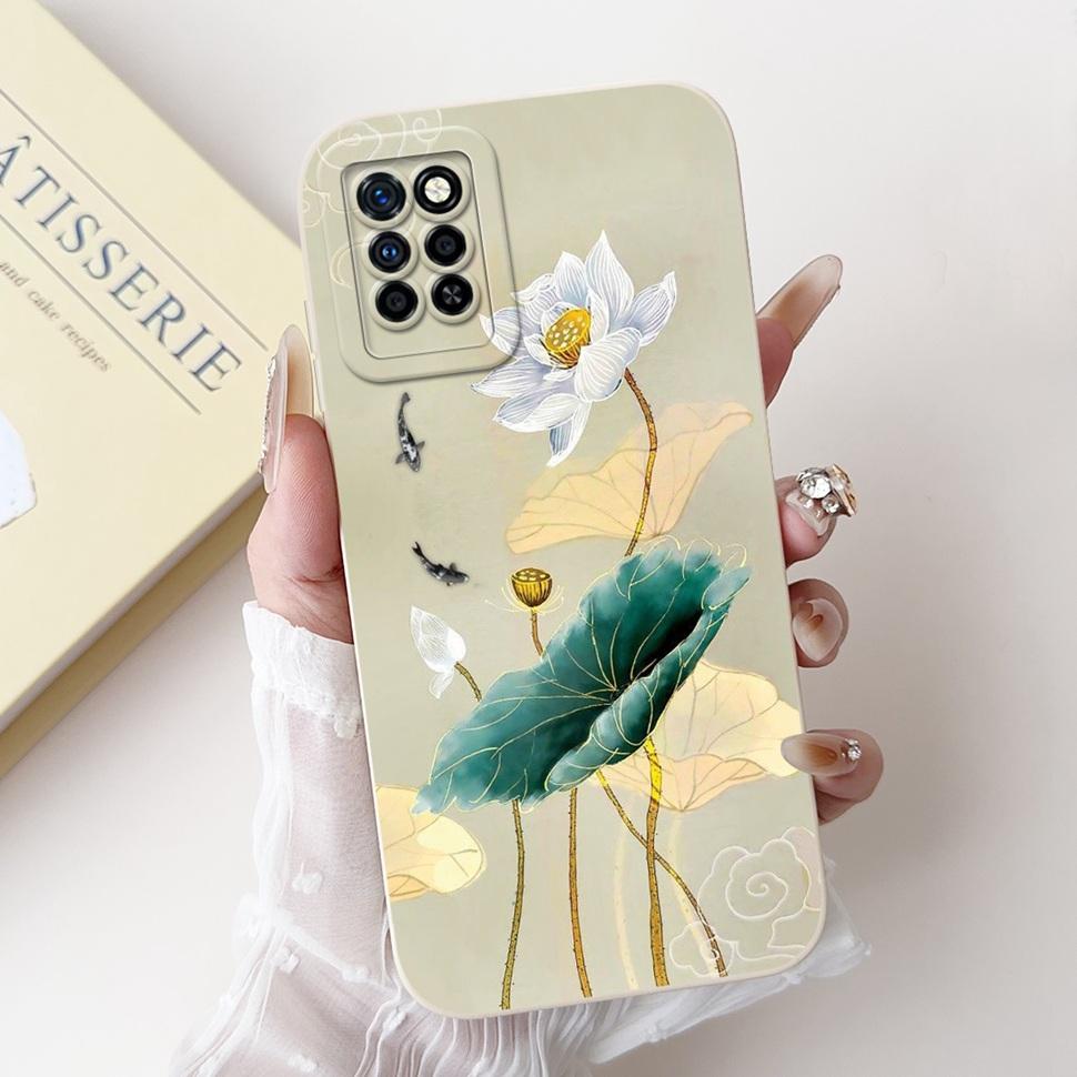 For Infinix Note 10 Pro Case X695 X695D Beautiful Flower Soft Silicone TPU Phone Cover For Infinix Note 10 Note10 Pro Case Funda