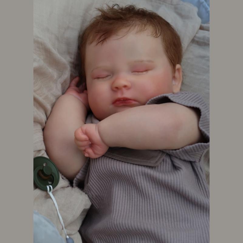 

50/60 см Имитация Джозефа Детские куклы Reborn Чистая ручная роспись Bloodshot Видимая кукла возрождения с хлопковым телом Детский праздничный подарок Сопровождает игровую игрушку 50cm