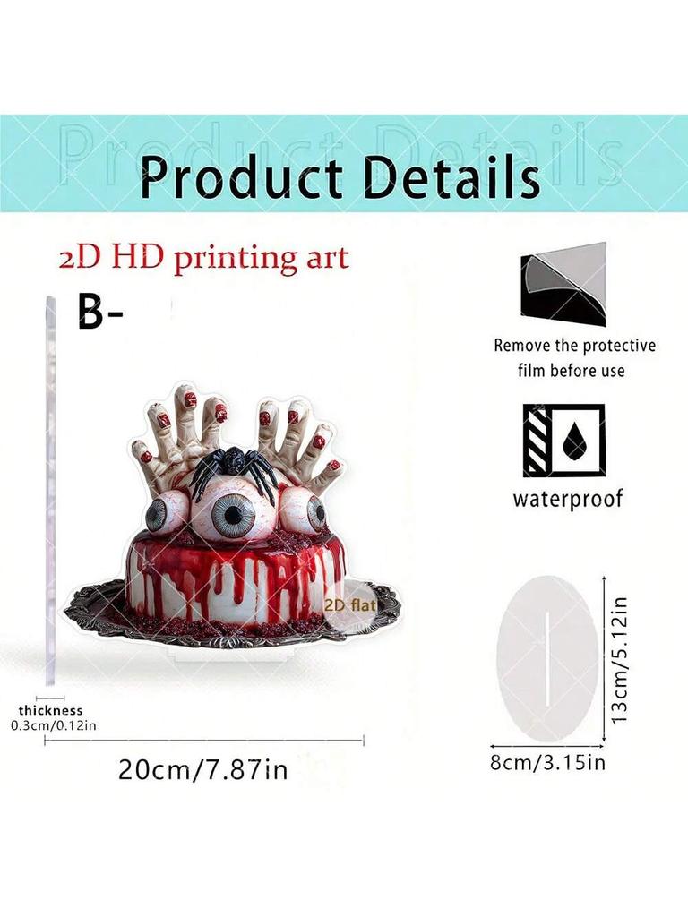 1 Skeleton Spider Terror Eye Desktop Ornament with Different Styles of Room Decorations, Pallasara Terror Chamber Decoration