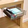 Slide Out Tray Under Desk Drawer Clear Desk Supplies Holder Stationery Storage Tray  Memo Rack