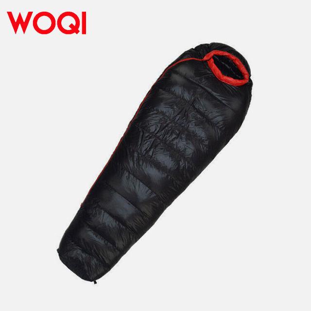 WOQI Ultra-Light Compact Down Sleeping Bag with Compression Sack for Hiking Customizable