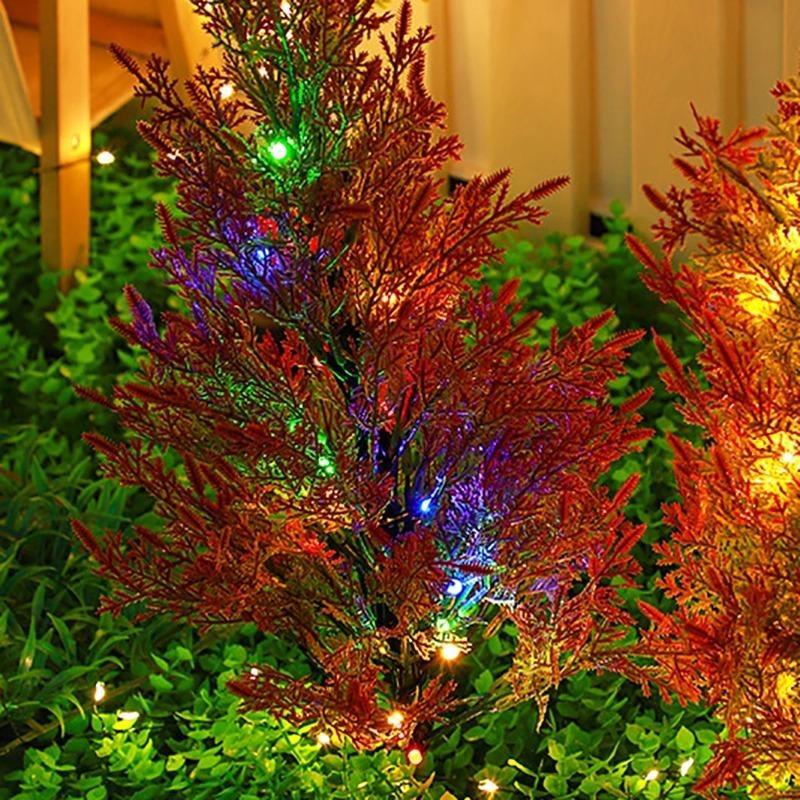 Solar LED Christmas Tree Decoration Outdoor Waterproof Garden Courtyard Porch New Year's Party Christmas Party Buried Lights