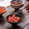 Small Round Ceramic Dining Plate Sauce Dish Soy Sauce Tray Snack Plate Seasoning Dishes Dim Sum Dish Fruit Bowl Dessert Plate