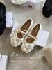 French new summer fairy wind girl wearing versatile soft-soled bow ballet single shoes woman