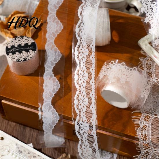 PET Lace Tape Pattern Tapes Floral Arts Decorative Washi Tape European Style