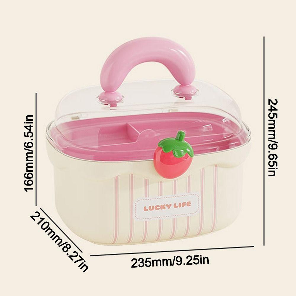 Rainbow Hairpin Storage Box Large Capacity Dopamine Card Toy Container Waterproof Multi-layer Hair Accessories Organizer