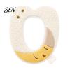 Universal Fit Toilet Seat Covers Plush Cartoon Mat, Soft Thickened Washable Bathroom Pad Winter with Handle, Warm Skin-Friendly Adhesive Cushion