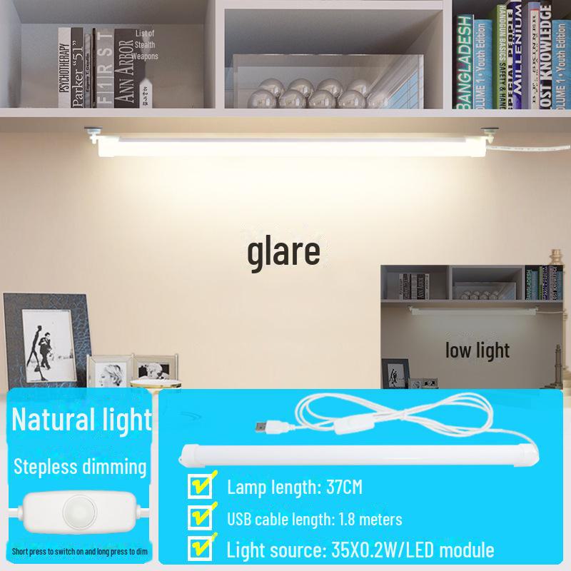Magnetic LED Desk Lamp with USB Charging for Dorms, College, and Study